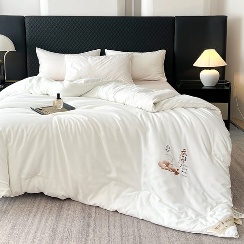 匠心传统纯手工订花提花蚕丝被桑蚕丝被秋冬被加厚保暖被子20