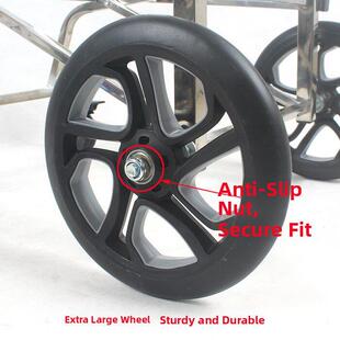 折叠便携行李车不锈钢加大爬楼万向刹车轮八轮手推车爬楼手拉车
