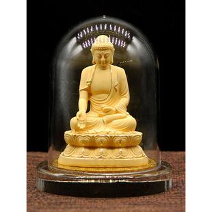 绒沙金车载佛像汽车中控台阿弥陀佛守护神摆件观音菩萨车饰品摆件