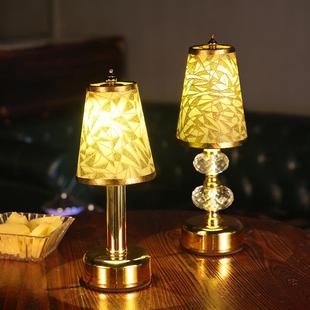 饰创意餐厅氛围灯清吧桌面家用小夜灯酒吧桌灯 led充电酒吧台灯装