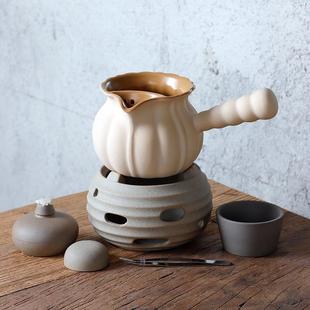围炉煮茶陶壶烤奶壶 金瓜罐罐煮茶壶家用室内茶炉酒精炉煮茶器套装