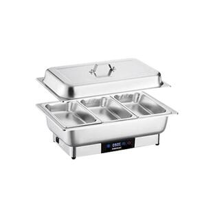 苏勒电加热自助餐保温炉不锈钢翻盖可视方形酒店早餐食堂保温炉手