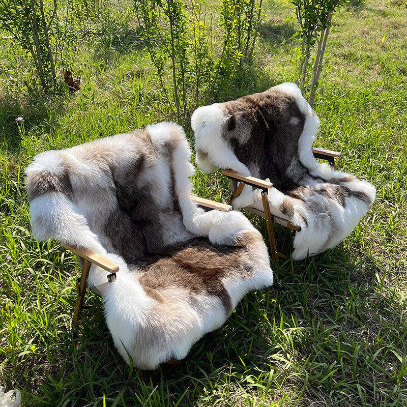 户外露营椅子垫单人椅坐垫沙滩椅垫子克米特凳子垫沙发垫毛绒盖毯