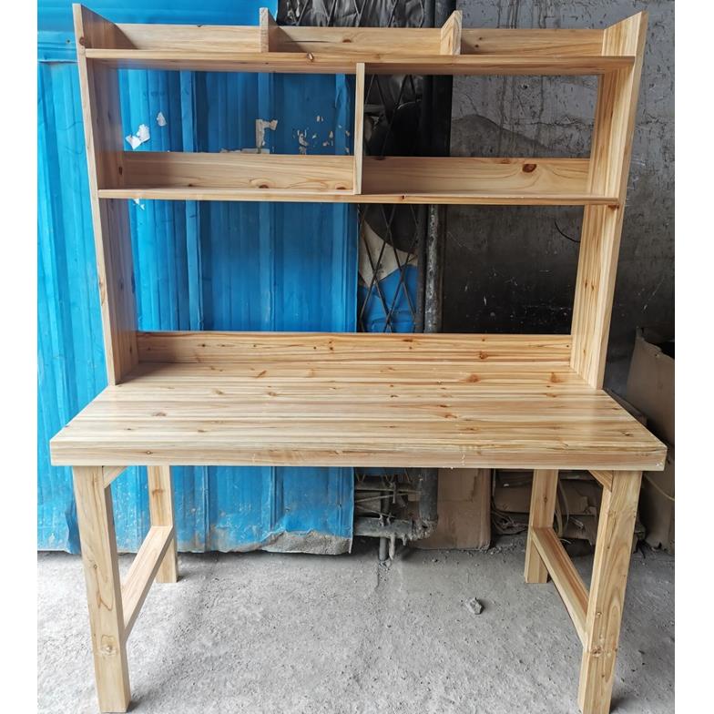 实木书桌书架组合简约现代电脑桌学生学习桌书房家具定制M015