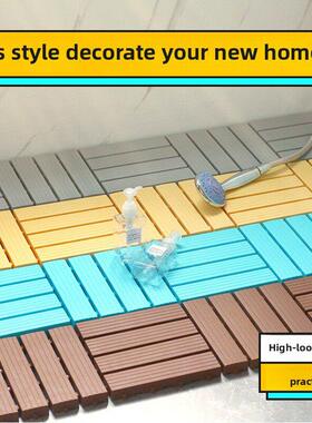 淋浴房地面垫高排水隔浴室踏板加高厕所阳台灰色防滑垫卫生间卧室