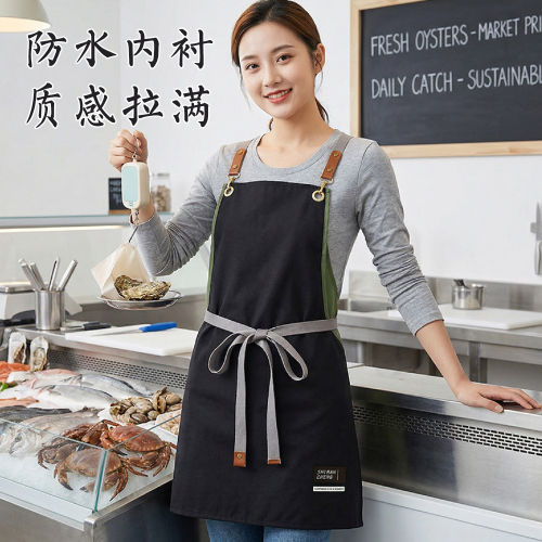 新款生鲜店厨房围裙定制