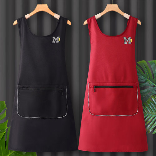 防水防油定制印字围裙工作服