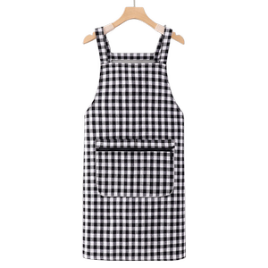 纯棉围裙工作服女家用厨房