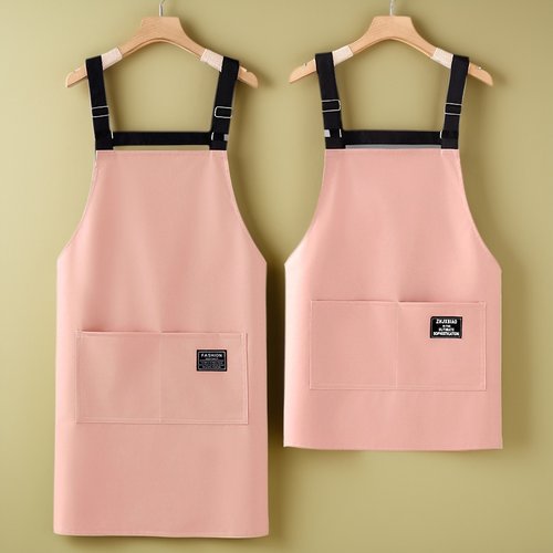 小个子围裙厨房家用2025新款防油防水定制上班专用pu软皮工作服女