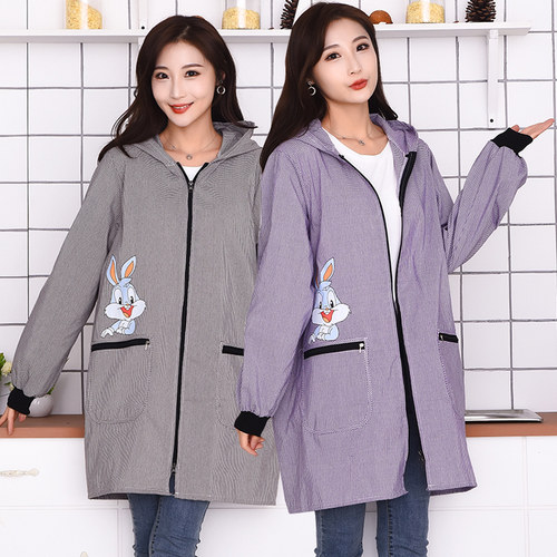 纯棉长袖围裙新款定制logo