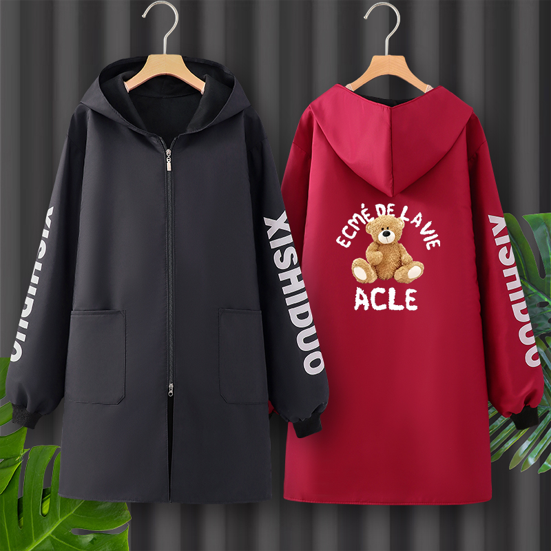 加绒加厚长袖罩衣防水围裙