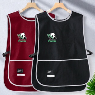 马甲式围裙厨房家用工作服餐饮上班专用老人2025新款防水防油定制