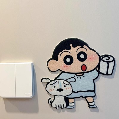 卡通蜡笔小新卫生间马桶盖除臭贴