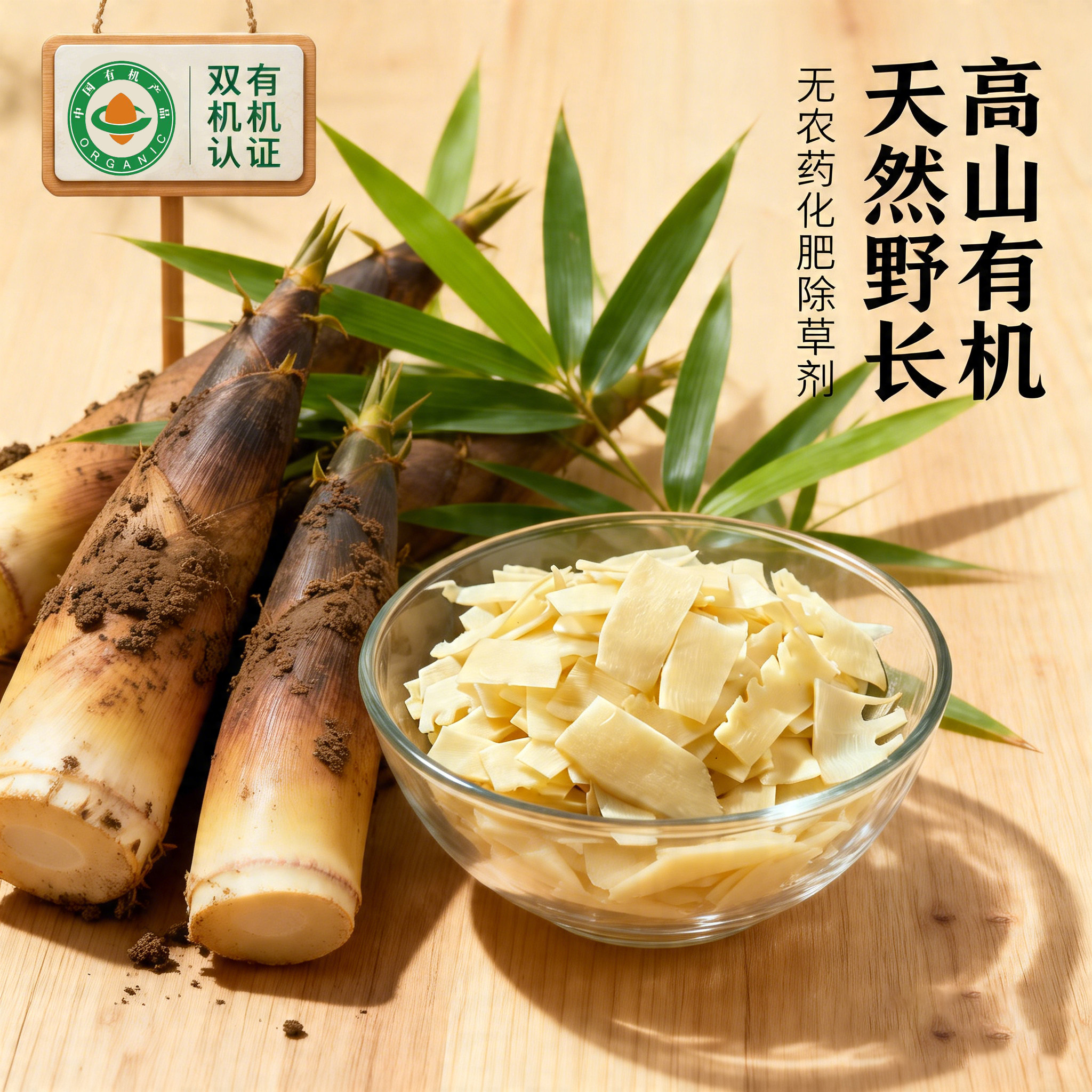 极野新鲜竹笋笋片笋尖高山笋片嫩脆笋清水笋尖麻辣烫火锅食材商用