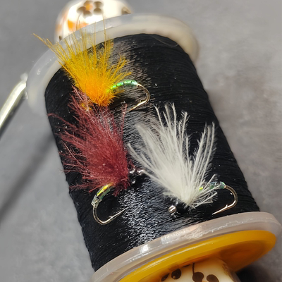 干式弯背dc飞蝇钩飞钓假饵