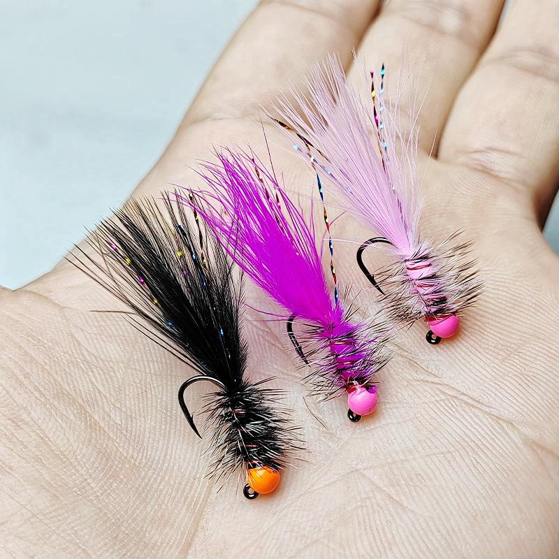 路亚仿生飞蝇双钩路亚饵