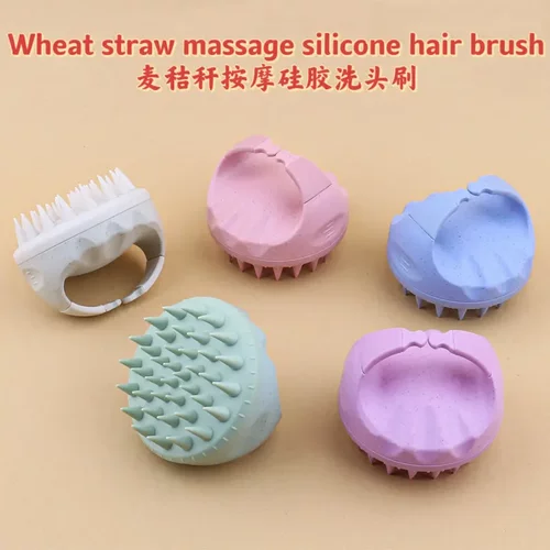 专业洗头神器！硅胶刷子洗头梳