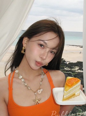 海边度假风海星贝壳珍珠项链女2025新款夸张锁骨链海岛颈链配饰品