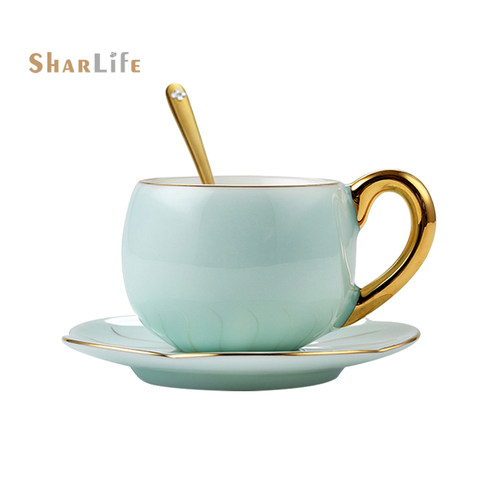 Sharlife欧式轻奢下午茶咖啡杯碟