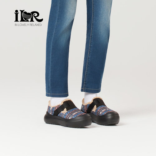 ILR新款毛绒厚底勃肯鞋女全包