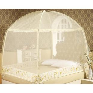 【富逸】局部包邮1.7米加高无底三开门蒙古包蚊帐双人1.5米 1.8米