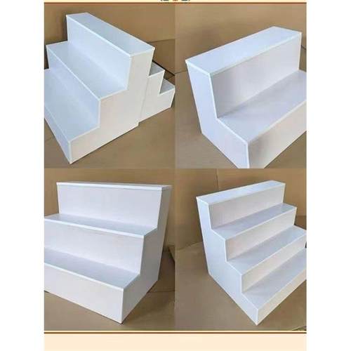 楼梯台阶货架礼品展示梯式鞋柜收纳鲜花化妆促销台中岛柜展示架