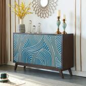 轻奢实木鞋 柜家用门口玄关柜简约现代储物柜北欧餐边柜客厅装 饰柜