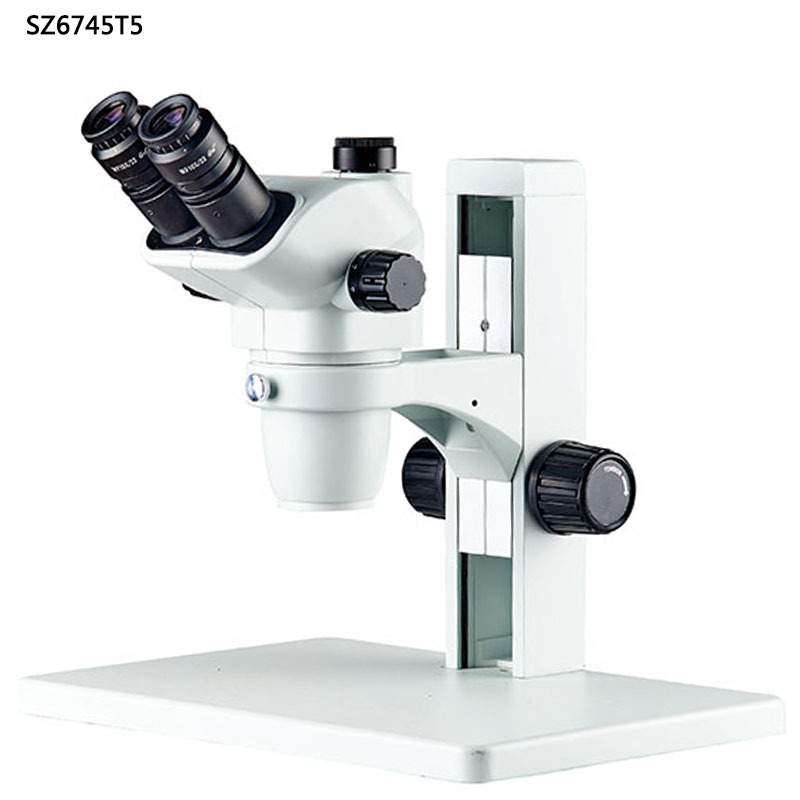 SZ6745T6三目体视显大连变微镜物镜0.67-4.5X连续变倍1X视频CTV口