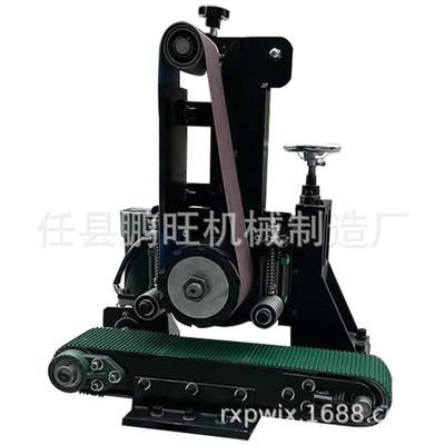 鹏旺小型平面抛光机打磨去毛刺拉丝机金属木板平面磨光机去锈木刺