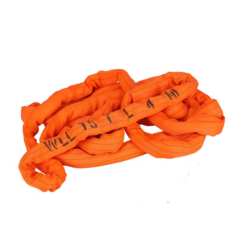 销环形柔性吊装带起重吊带合成纤维起重环形涤纶柔性吊装带新