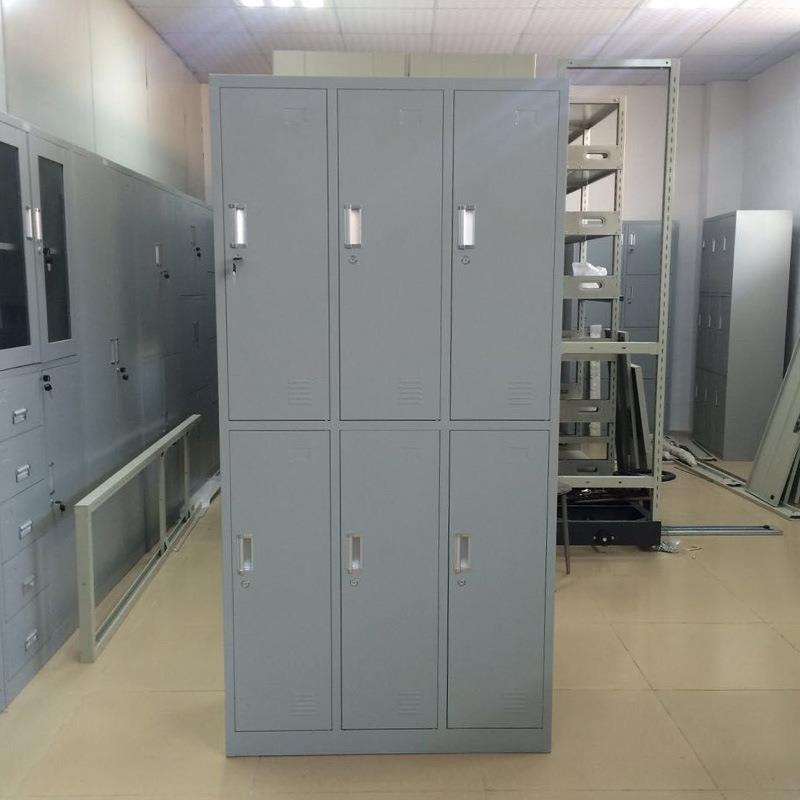 员工储物柜钢制文件柜铁皮文件柜3层资料柜宿舍员衣帽柜24门