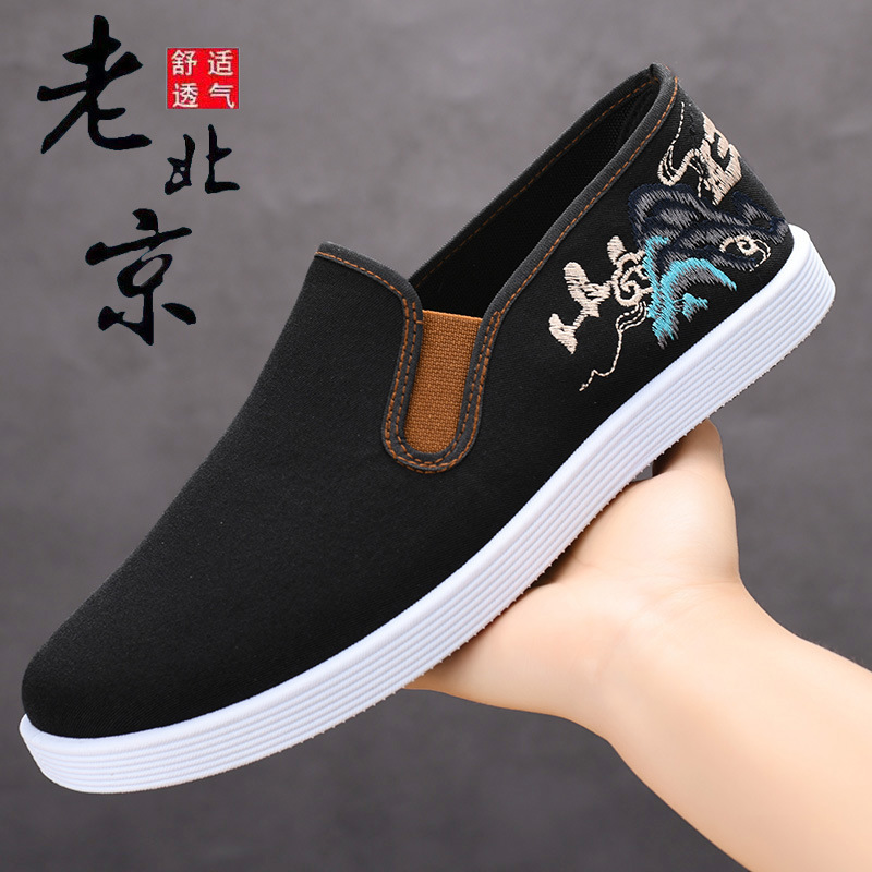 透气刺绣布鞋刺绣中国风