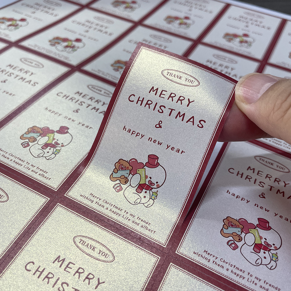 圣诞节封口贴标签定制老人礼物烘焙包装封签平安夜苹果礼盒不干胶