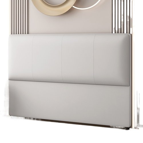 新款床头软包简约现代实木落地整装床头板科技布轻奢靠背板可新品