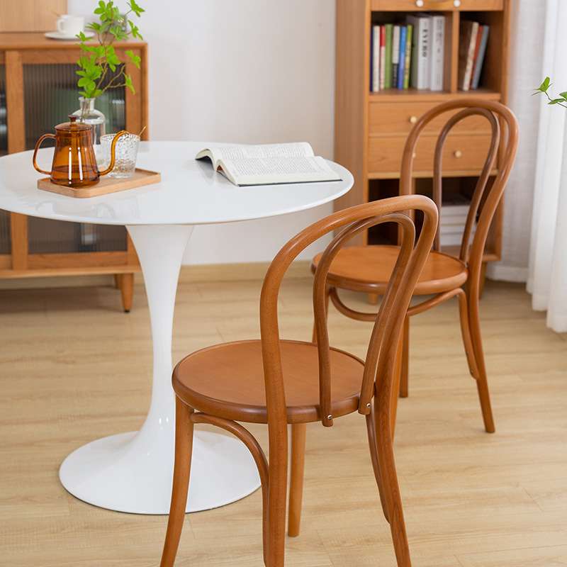 曲木18号椅子咖啡圆背藤椅法式复古酒店茶室thonet桑纳索耐特椅