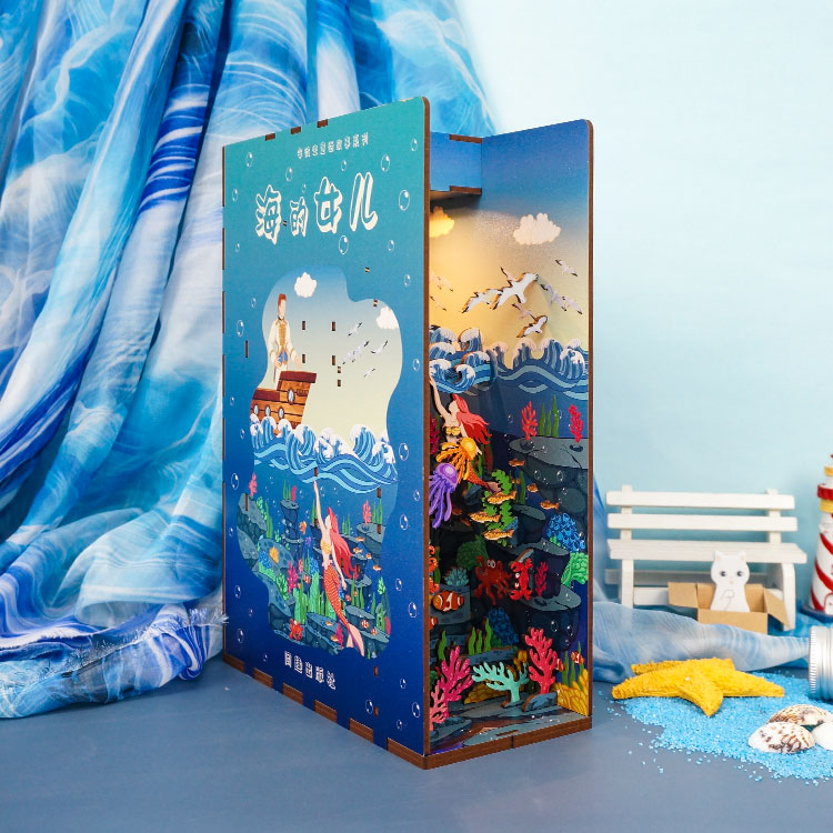 西西弗不二生活书立海的女儿书挡家居礼品手工diyY感应模型礼物