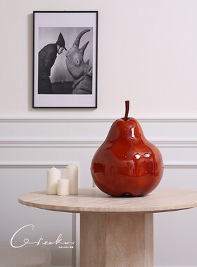 契阔家居 Ripe四时吉梨侘寂风红梨雕塑客厅桌面装饰品摆件工艺品