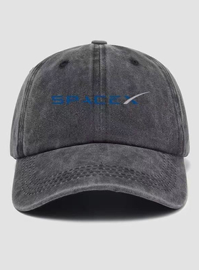 美国太空探索技术公司SpaceX标志字母帽子棒球帽男女新款鸭舌帽