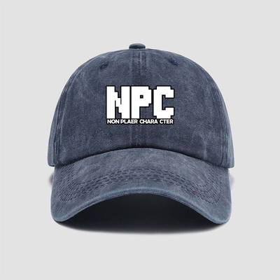 npc鸭舌帽男女棒球帽创意游戏周边男士帽子新款清新遮阳帽水洗