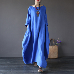 with dress skirt 长裙连衣裙大摆裙 swing 长袖 large long
