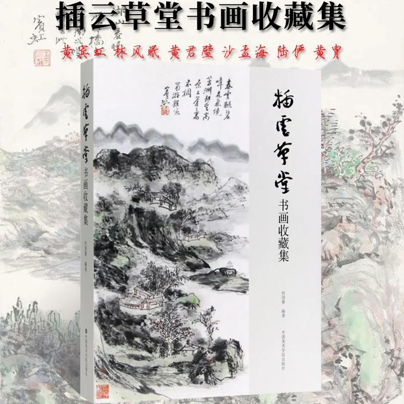 插云草堂书画收藏集 写意水墨山水画花鸟画动物临摹范本近现代名家黄宾虹林风眠黄君璧沙孟海陆俨少何加林黄胄 艺术收藏鉴赏画集