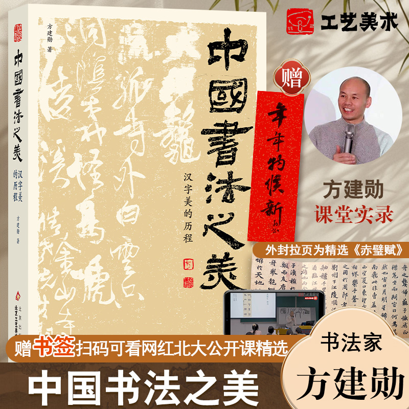 【官方正版】中国书法之美赠赤壁赋北大精选公开课方建勋800余张碑帖墨迹字帖甲骨文金文篆行楷书法发展历程书法篆刻艺术临摹范本