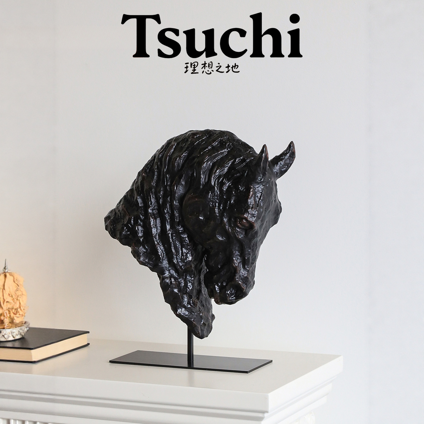 轻奢高级感玄关装饰马摆件客厅电视柜复古家居酒店开业礼物艺术感