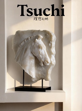 艺术马摆件中式复古玄关客厅装饰雕塑高级感别墅酒店摆设开业礼物