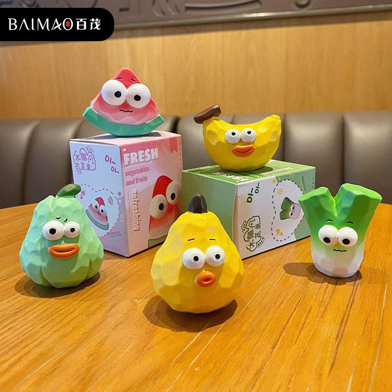 风装饰原创车载树脂木雕创意桌面蔬果女创意家居摆饰百茂潮流摆件