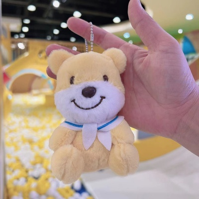 爆款海军熊钥匙扣包包挂饰熊仔玩偶公仔毛绒小熊挂件娃娃