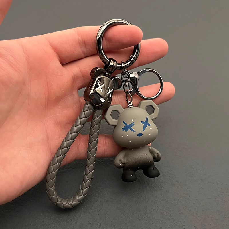 變色龍熊鑰匙扣srosoey卡通