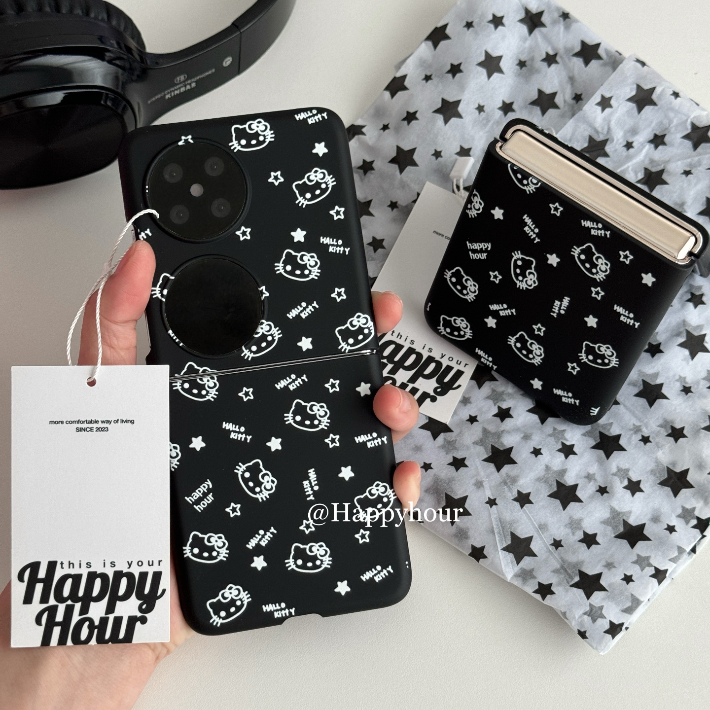 ins线条Kitty小米MIXflip2手机壳