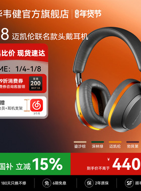 政府补贴BW宝华韦健Px8头戴无线蓝牙耳机降噪生日礼物迈凯伦联名