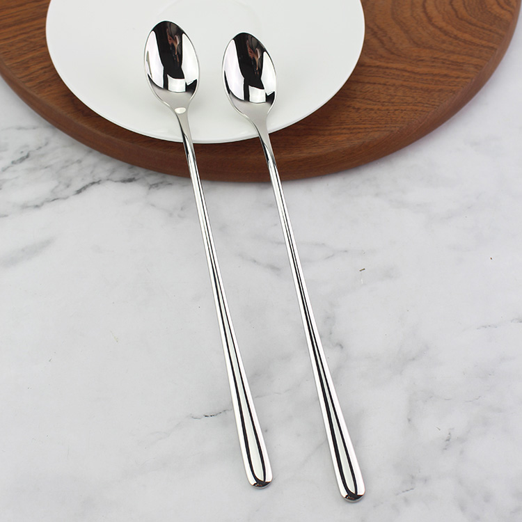 度坚咖啡勺加长手柄镜面抛光